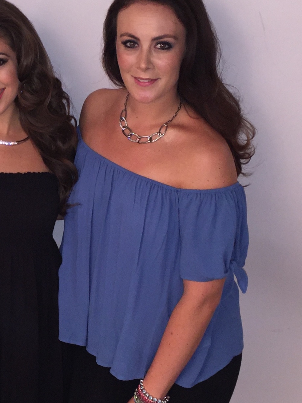 Forever 21 Periwinkle Off-the-Shoulder Blouse